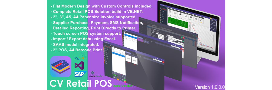 CV Retail POS Source Code | Complete POS Solution Trial