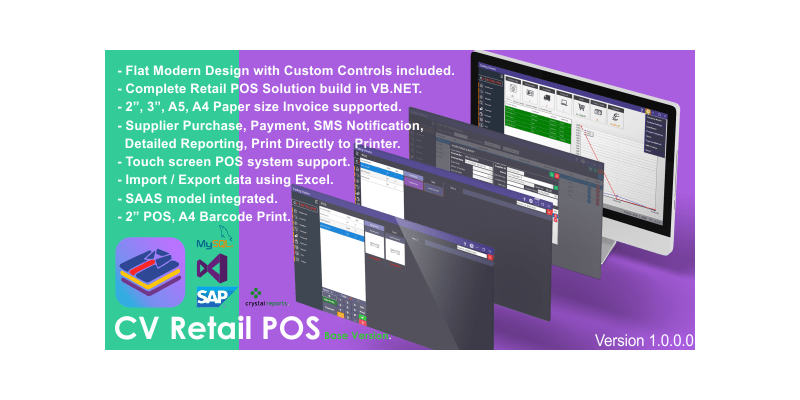 CV Retail POS Source Code | Complete POS Solution Trial